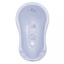 Maltex Babakád üresztő dugóval Bálna Minimal 84 cm - szatén kék babafürdőkád