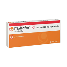 MALTOFER FOL 100MG/0,35MG RÁGÓTABLETTA 30X vitamin és táplálékkiegészítő