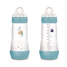 MAM Anti Colic cumisüveg 4h+ 320 ml 2025 - Kék - Elefánt cumisüveg