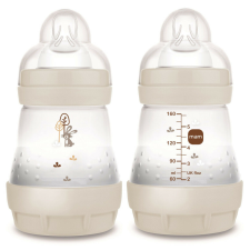 MAM Anti-Colic Matt cumisüveg 160ml 0hó+ Bézs Nyuszi cumisüveg