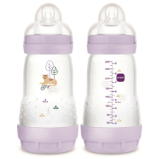  MAM Anti-Colic Matt cumisüveg 260ml 2hó+  Lila Tigris cumisüveg