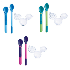 Mam hőérzékelős kanál védőtokkal babaétkészlet