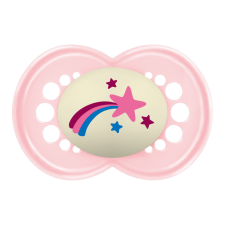 Mam Original Night szilikon nyugtató cumi 6+ hónap - Rózsaszín Hullócsillag cumi