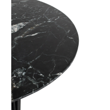  MaMaison Levante Fekete Márvány Étkezőasztal Bordázott Lábbal bútor