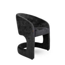  MaMaison Shelly Modern Kárpitozott Fotel Fekete bútor