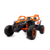 Mamido Elektromos játékautó Buggy Bumper 66 narancssárga | 24V | 4x200W | ÉVA | LED | 2,4 GHz | Öko bőr