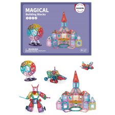 Mamido Mágneses építőkocka 155 darab MT1487 barkácsolás, építés