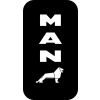 MAN tükör matrica fehér 32cm x 13cm
