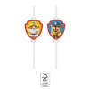 Mancs őrjárat Paw Patrol Rescue Heroes, Mancs Őrjárat papír szívószál, 4 db-os szett FSC