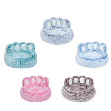  Mancsnyom alakú szőrmés fekhely - 70cm - Barna szállítóbox, fekhely kutyáknak