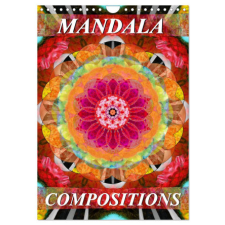  MANDALA COMPOSITIONS (Wall Calendar 2024 DIN A4 portrait), CALVENDO 12 Month Wall Calendar naptár, kalendárium