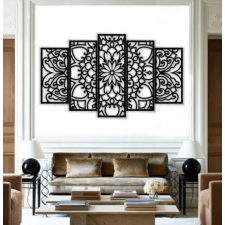  Mandala falikép fából , 5 részes ajándéktárgy