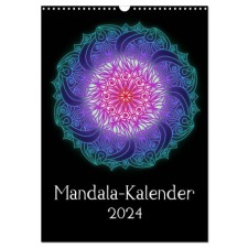  Mandala-Kalender 2024 (Wandkalender 2024 DIN A3 hoch), CALVENDO Monatskalender – Sandra Lina Jakob naptár, kalendárium