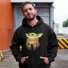  Mandalorian napnyugta pulóver - egyedi mintás, 4 színben, 5 méretben