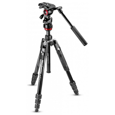 Manfrotto Befree live aluminium állvány tekerős lábzárral, fluid fejjel (MVKBFRT-LIVE) tripod