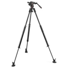 Manfrotto Nitrotech 608 fej + 635 Fast karbon állvány, szimpla láb (MVK608SNGFC) fotó állvány