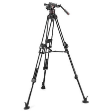 Manfrotto Nitrotech 612 fej + 645 Fast Alu állvány, középterp. Ikerláb (MVK612TWINFA) fotó állvány