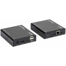 MANHATTAN 1080p@60Hz HDMI KVM over IP Extender Set  bis 120m (207683) kábel és adapter
