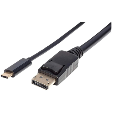 MANHATTAN 152464 video átalakító kábel 2 M USB C-típus DisplayPort Fekete (152464) kábel és adapter