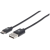 MANHATTAN 354929 USB kábel 2 M USB 2.0 USB A USB C Fekete (354929)