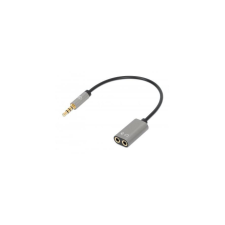 MANHATTAN 356107 csatlakozó átlakító 3.5mm 2x 3.5mm Fekete, Ezüst (356107) kábel és adapter