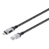 MANHATTAN CAT6 FTP USB-C to Gigabit Ethernet Network Cable 2m Black/Silver 394826