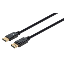 MANHATTAN DisplayPort v1.4 - DisplayPort kábel 3m - Fekete kábel és adapter