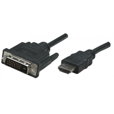 MANHATTAN HDMI - DVI-D kábel 1m fekete (372503) kábel és adapter