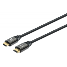MANHATTAN HDMI - HDMI kábel 2m - Fekete kábel és adapter