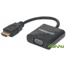 MANHATTAN HDMI VGA/D-Sub Átalakító Fekete 22cm 151467 kábel és adapter