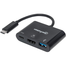 MANHATTAN Konverter Docking USB 3.1 HDMI (152037) kábel és adapter