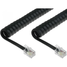 MANHATTAN RJ-10 Összekötő Fekete 2m TCK-02-BK kábel és adapter
