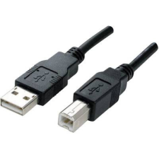 MANHATTAN USB 2.0 kábel [1x USB 2.0 dugó A - 1x USB 2.0 dugó B] 3 m fekete Manhattan 756614 kábel és adapter