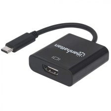 MANHATTAN USB-C Male to HDMI Female Adapter Black kábel és adapter