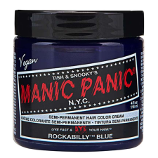 Manic Panic félig tartós hajfesték, ammóniamentes, 118 ml, Rockabilly Blue hajfesték, színező