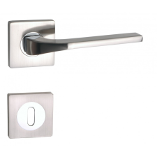 MANITAL Carmen Basic Négyzetrozettás Szatén Króm Felület PZ zár és alkatrészei