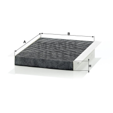 MANN FILTER CUK2559 aktívszenes pollenszűrő pollenszűrő