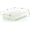 MANN FILTER MANN FILTER C 24 005 Levegőszűrő, C24005