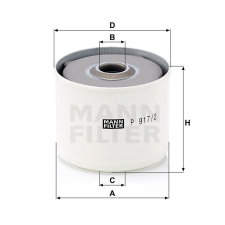 MANN FILTER Üzemanyagszűrő 565P917.2X - JCB üzemanyagszűrő