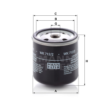 MANN FILTER Üzemanyagszűrő 565WK712.2 - JCB üzemanyagszűrő