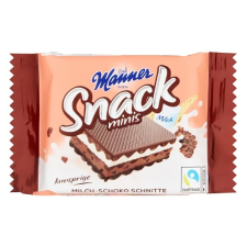Manner Töltött ostya MANNER csokoládés és tejszínes 25g csokoládé és édesség
