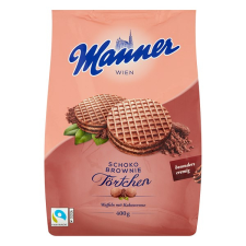 Manner Töltött ostya MANNER Törtchen kakaós krémmel 400g csokoládé és édesség