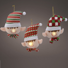  Manófej LED-es 15cm dekorációs kellék