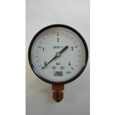 Manométer 100/0-4 bar G1/2" alsó csatlakozással mérőműszer