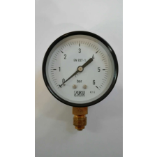 Manométer 63/0-6 bar G1/4" alsó csatlakozással mérőműszer