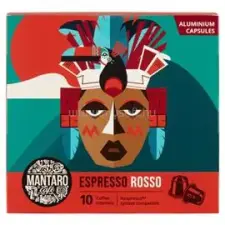 Mantaro Kávékapszula, Nespresso kompatibilis, Espresso Rosso, 45db kapszula (MANTARO_69116) kávé