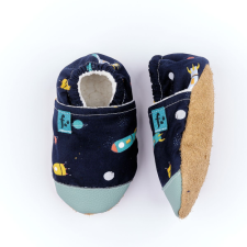 Manubaba Puhatalpú kiscipő az első lépésekhez - Kék rakétás gyerek cipő