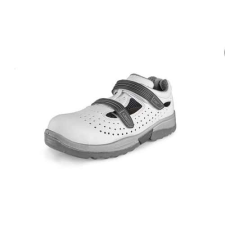 Manutan Acél orrú szandál PINE S1, perforált, fehér, 46-os méret munkavédelmi cipő