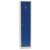 Manutan DURO PROFI hegesztett öltözőszekrény válaszfallal, 1 részes, szürke/kék, elfordítható zár