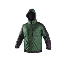 Manutan Férfi téli kabát IRVINE, zöld-fekete, 3XL-es méret